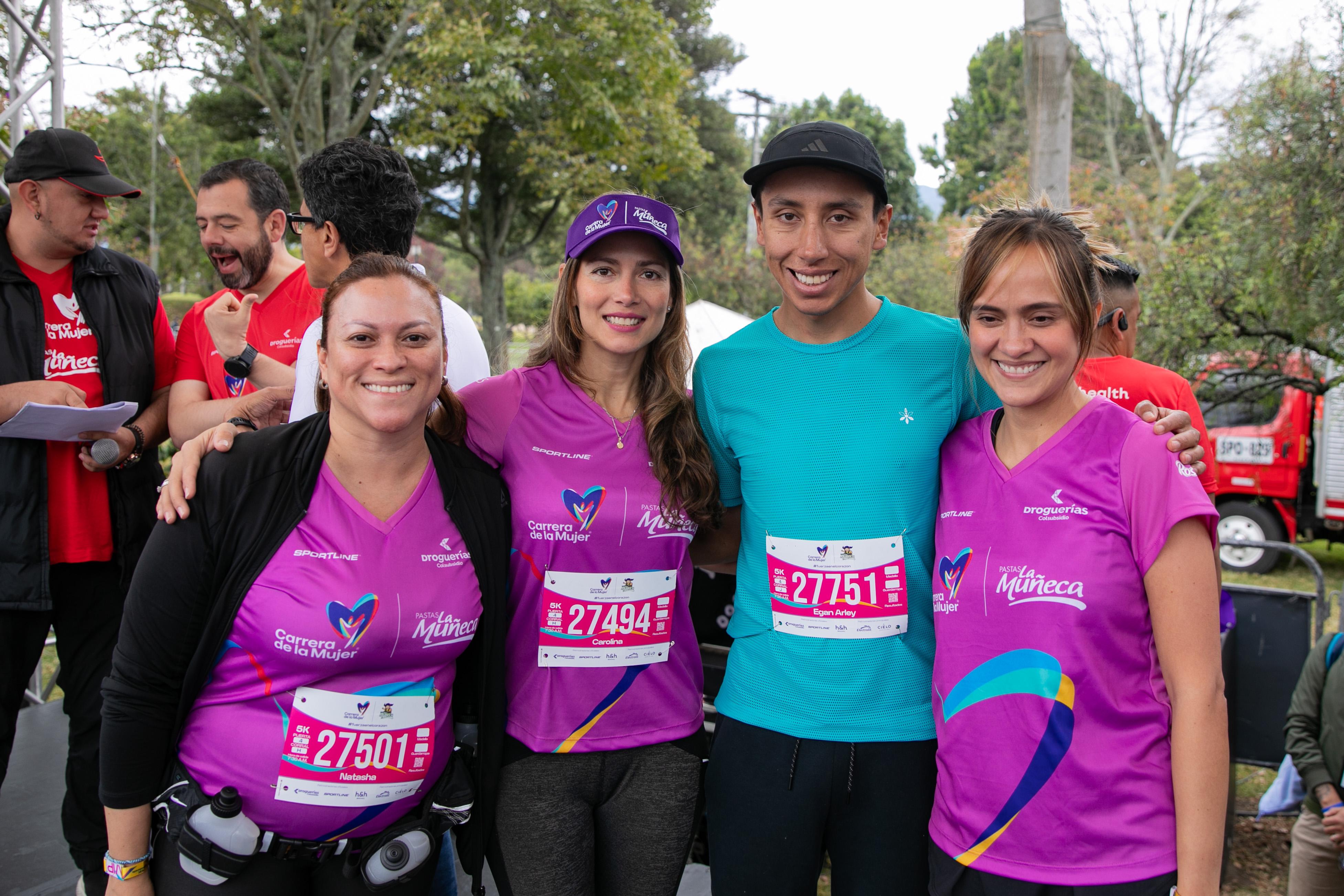 La Carrera de la Mujer tuvo la presencia del ciclista Egan Bernal.