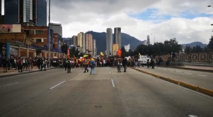 Marcha de estudiantes el jueves 24 de octubre 