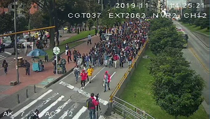 Marcha de estudiantes el martes 12 de noviembre 