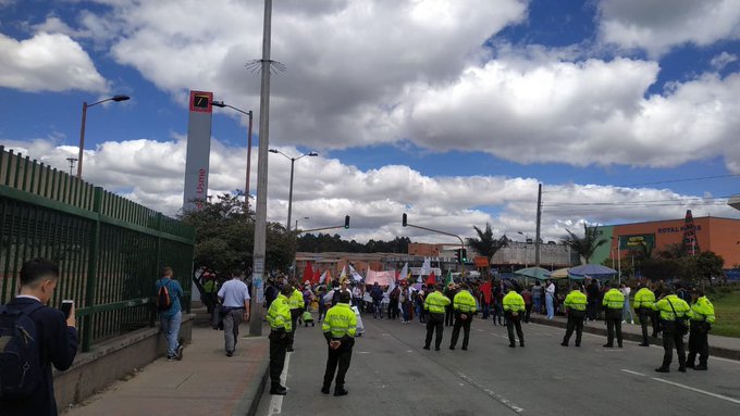 Movilizaciones en Bogotá el 4 de diciembre 