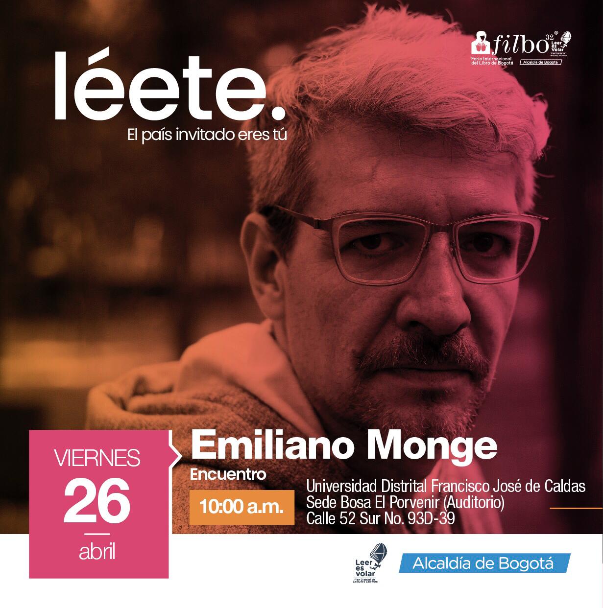 Feria del Libro de Bogotá - Emiliano Monge