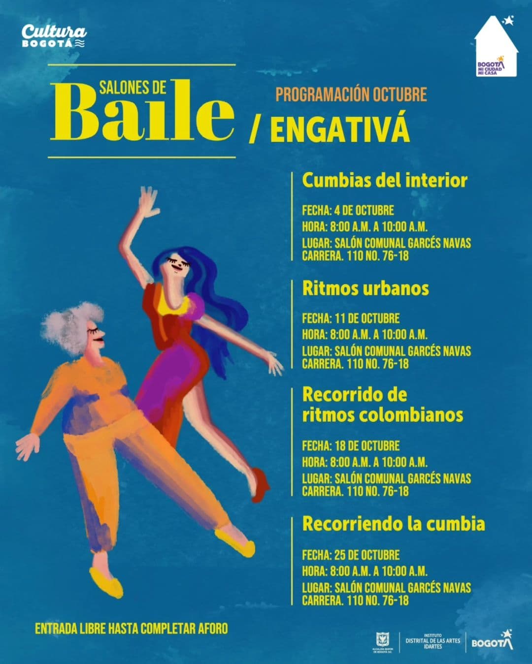 Salones de baile en Bogotá 