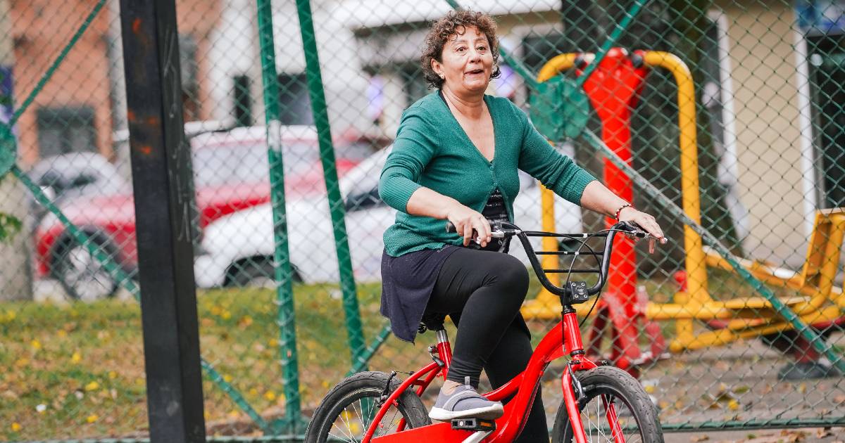 Escuela de la bicicleta en Bogotá