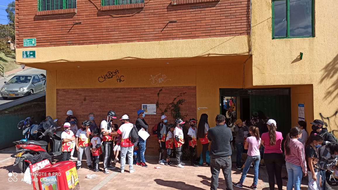 Niños beneficiados con las Escuelas deportivas de Rafael Uribe Uribe - FOTO: Prensa Alcaldía Rafael Uribe Uribe