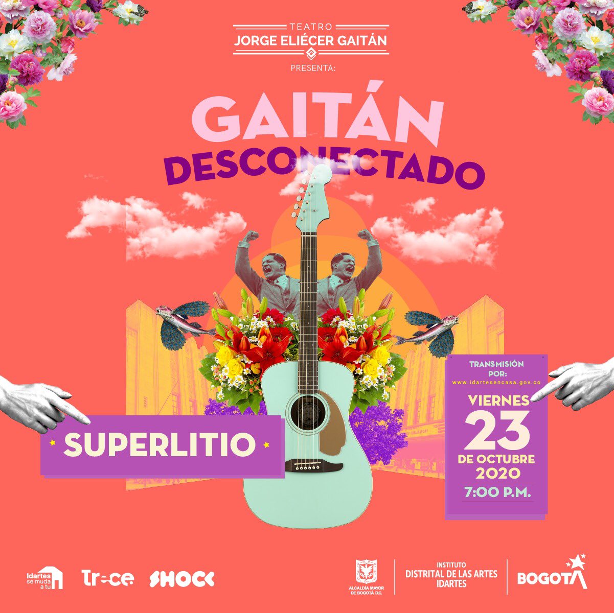 Gaitan desconectado con la banda Superlitio