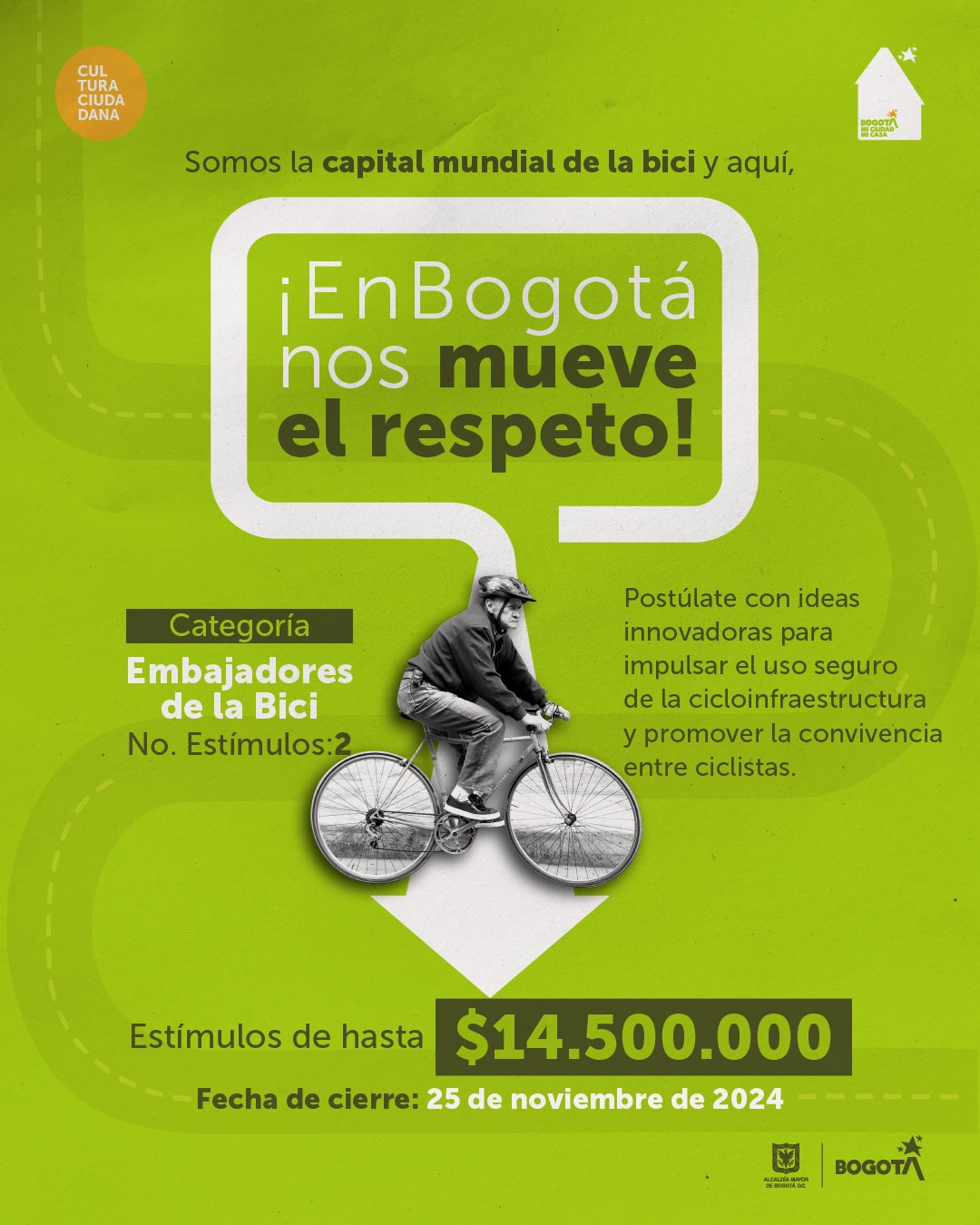 Convocatoria para ciclistas 