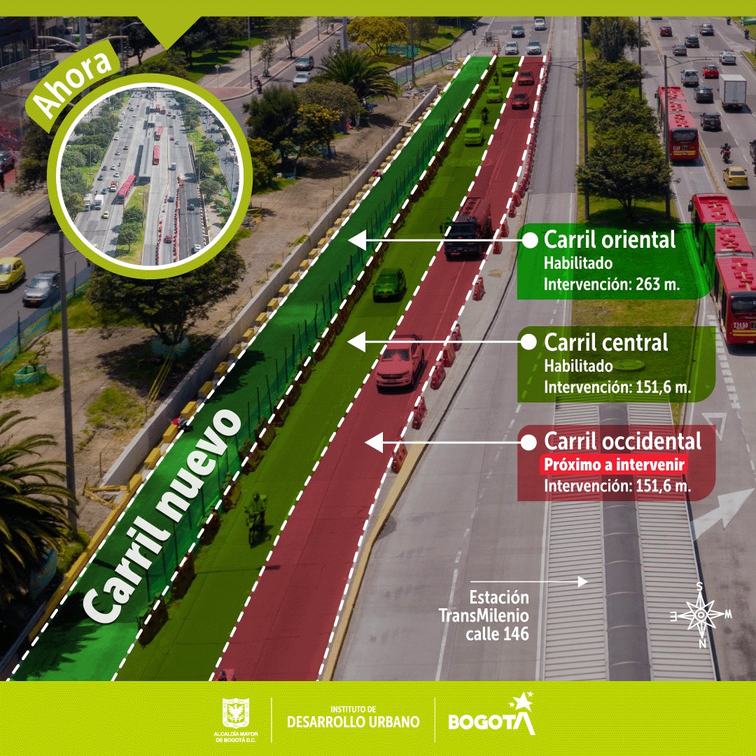  carril central de la calle 146