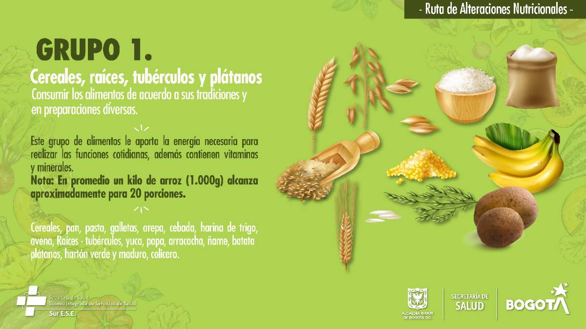 Grupo uno de alimentos