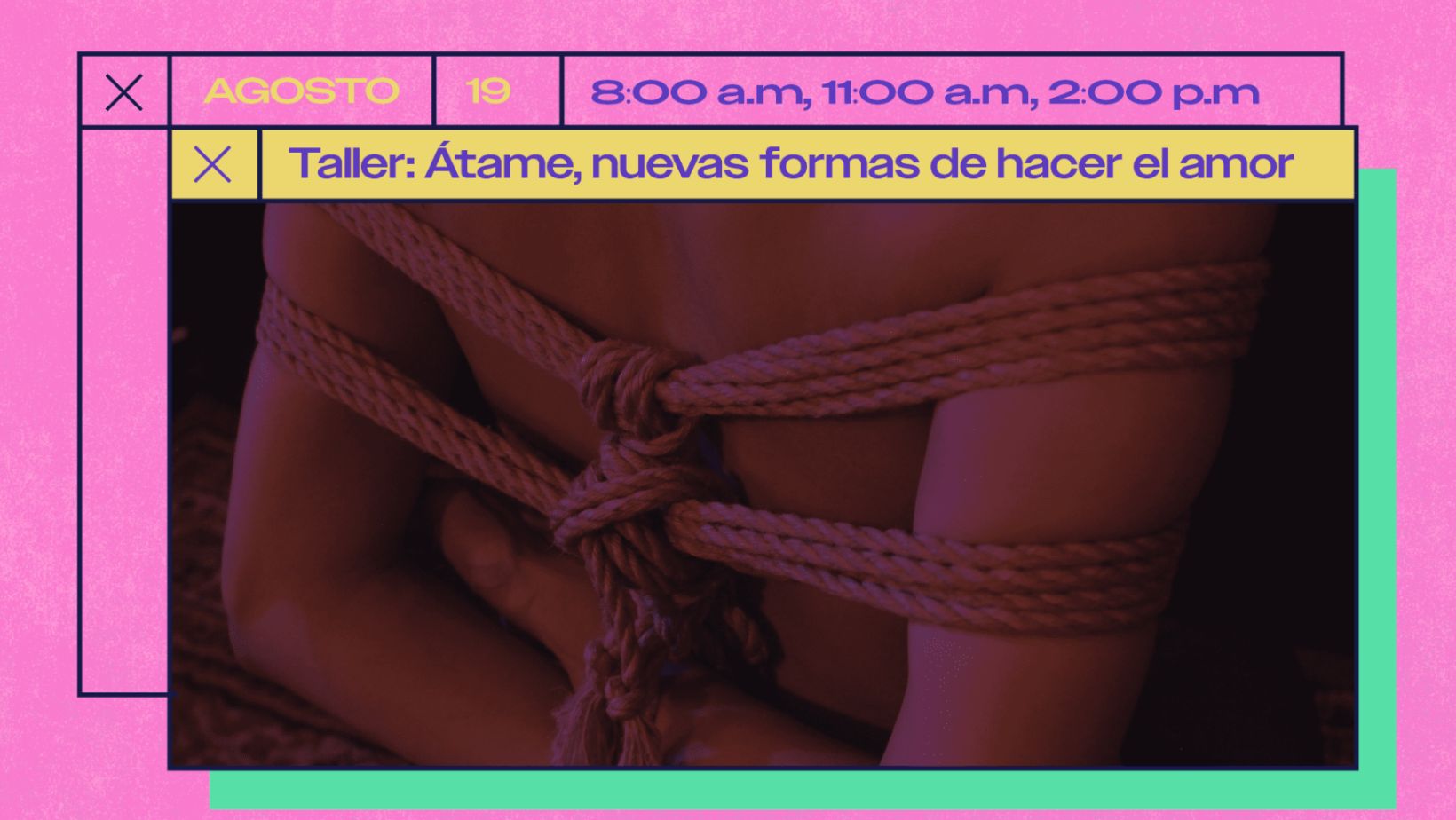 Taller: Átame, nuevas formas de hacer el amor