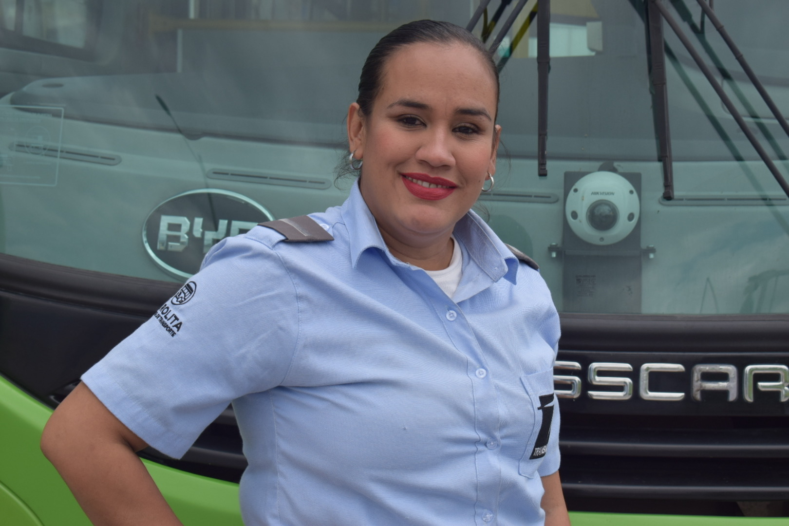 Conductora de La Rolita. 