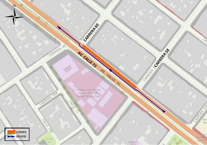 Mapa 2 plan de manejo de tránsito