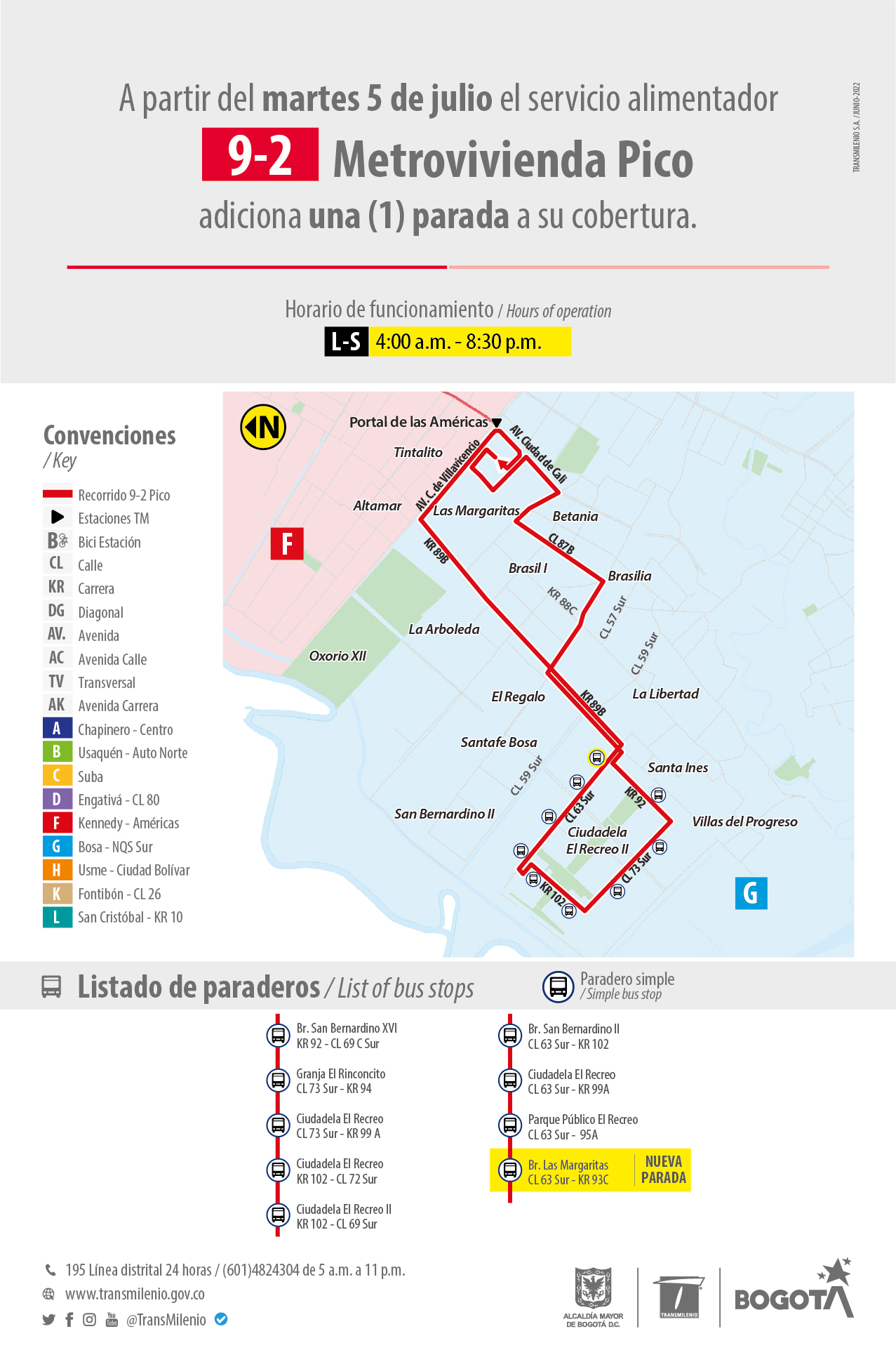 Ruta alimentadota 9- 2 Metrovivenda - Foto: Prensa Secretaría de Movilidad