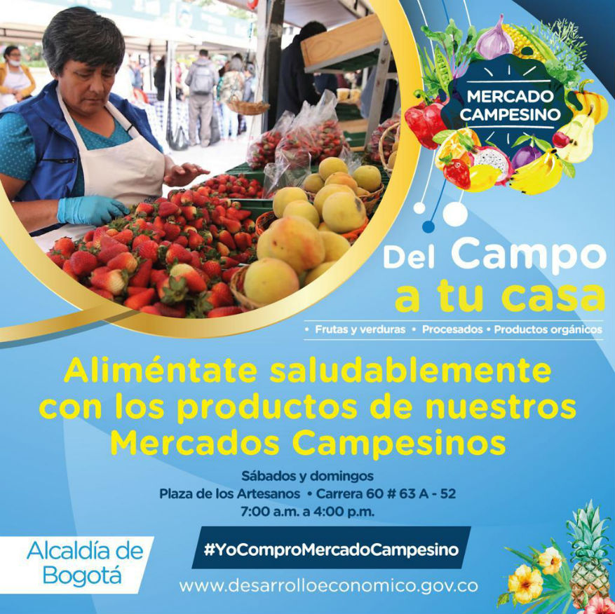 Mercado Campesino en la Plaza de los Artesanos