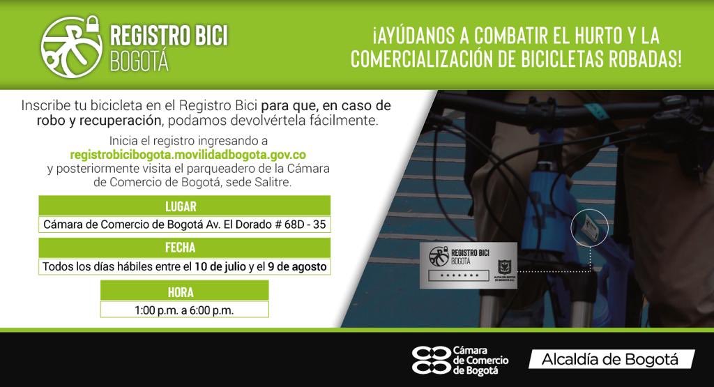 Planilla de registra tu bici con movilidad