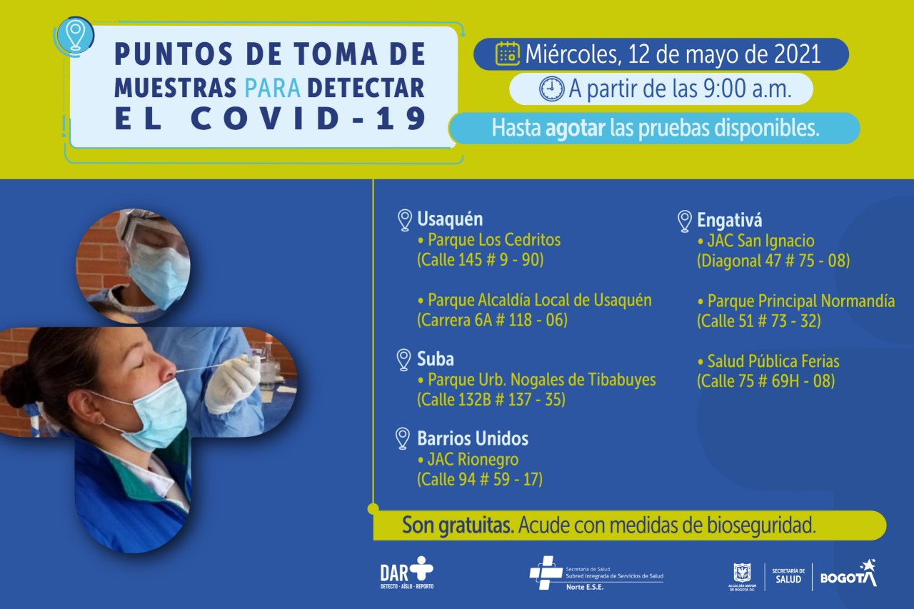 Pruebas covid 12 de mayo 