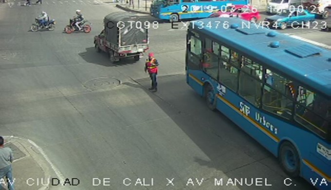 Incidente vial en la avenida américas