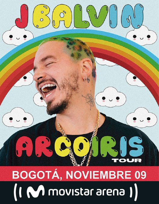 J Balvin en concierto en Bogotá