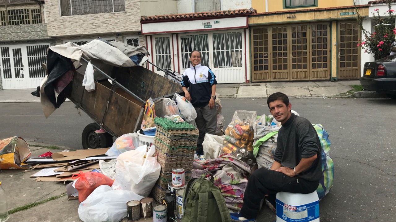 Recicladores en la calle