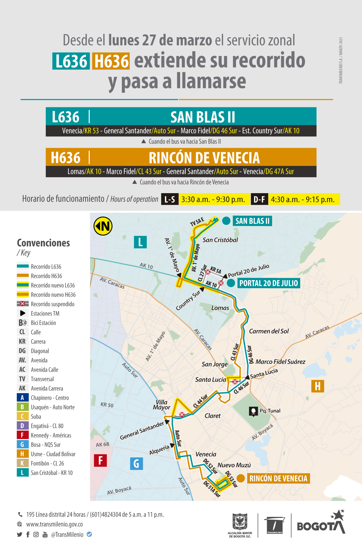 Movilidad: La Rolita extendió el trazado de la ruta zonal H636 - L636