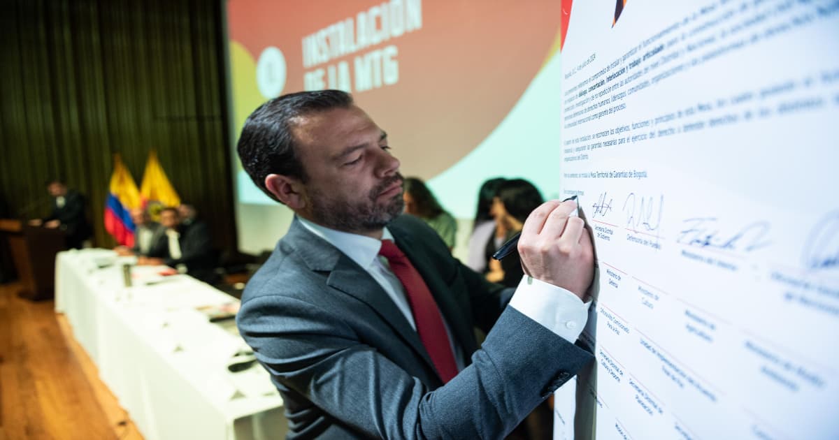 Se instaló en Bogotá la Mesa Territorial de Garantías