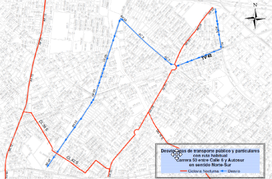 Cierres y desvíos por Ciclovía Nocturna en Bogotá jueves 11 de agosto 