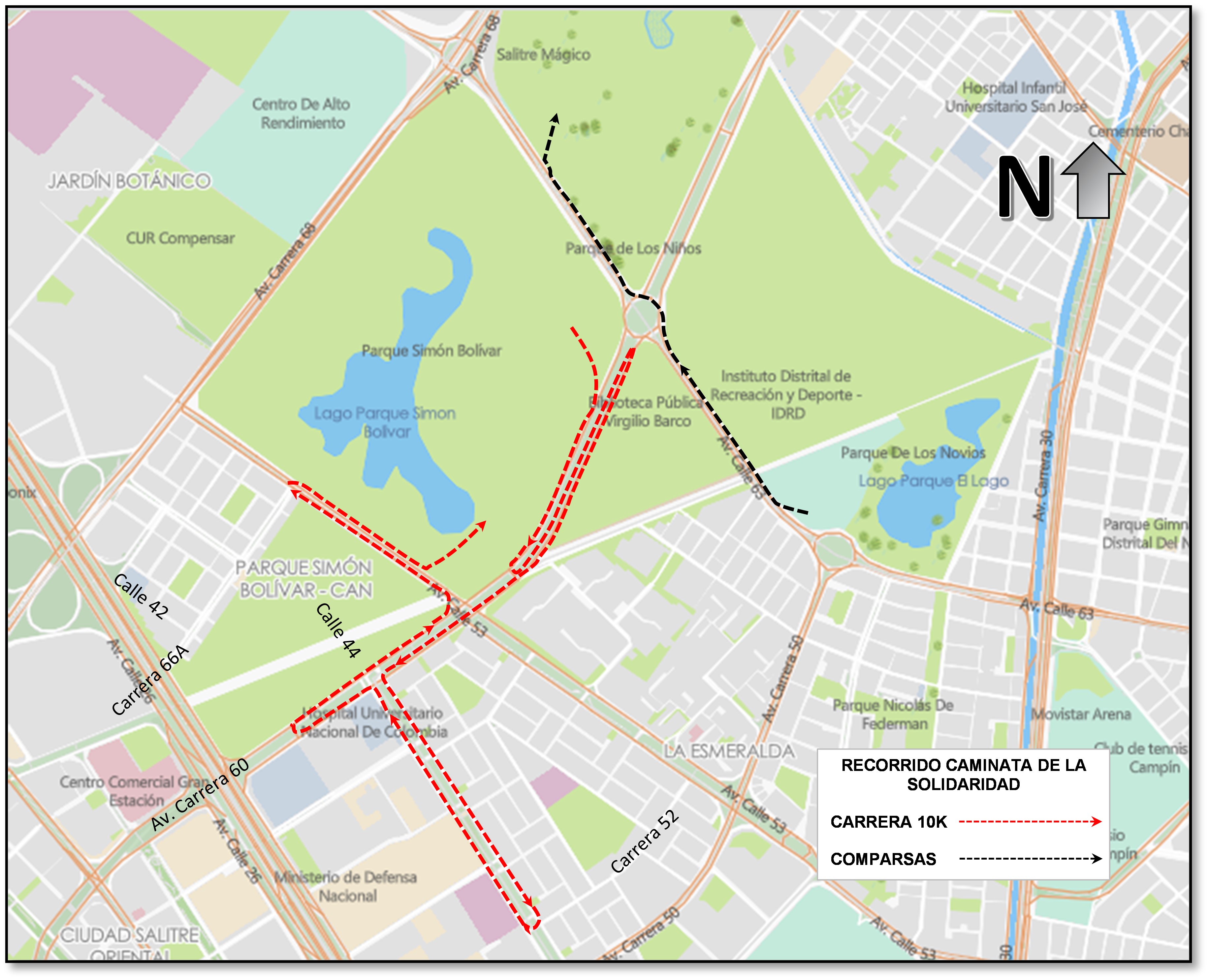 Caminata de la Solidaridad en Bogotá 2024: cierres y desvíos viales 