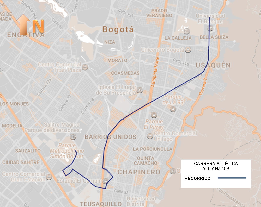 Cierres y desvíos por la carrera Allianz 15K del 30 de octubre 2022 