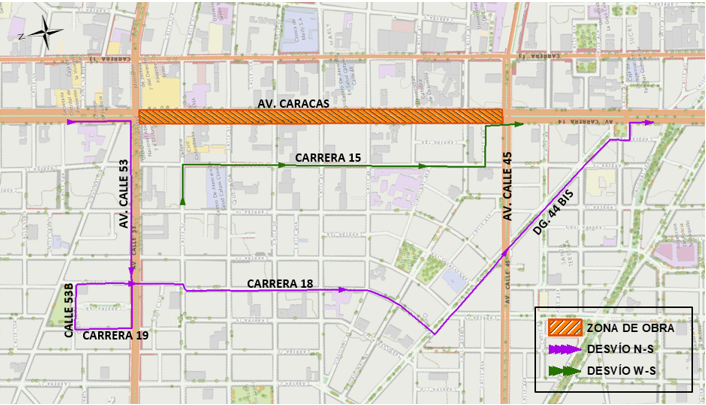 Metro: desvíos por inicio de traslado de redes en avenida Caracas