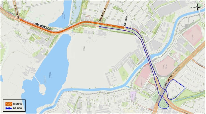 Movilidad: Cierre total de calzada de la avenida Boyacá con calle 127 