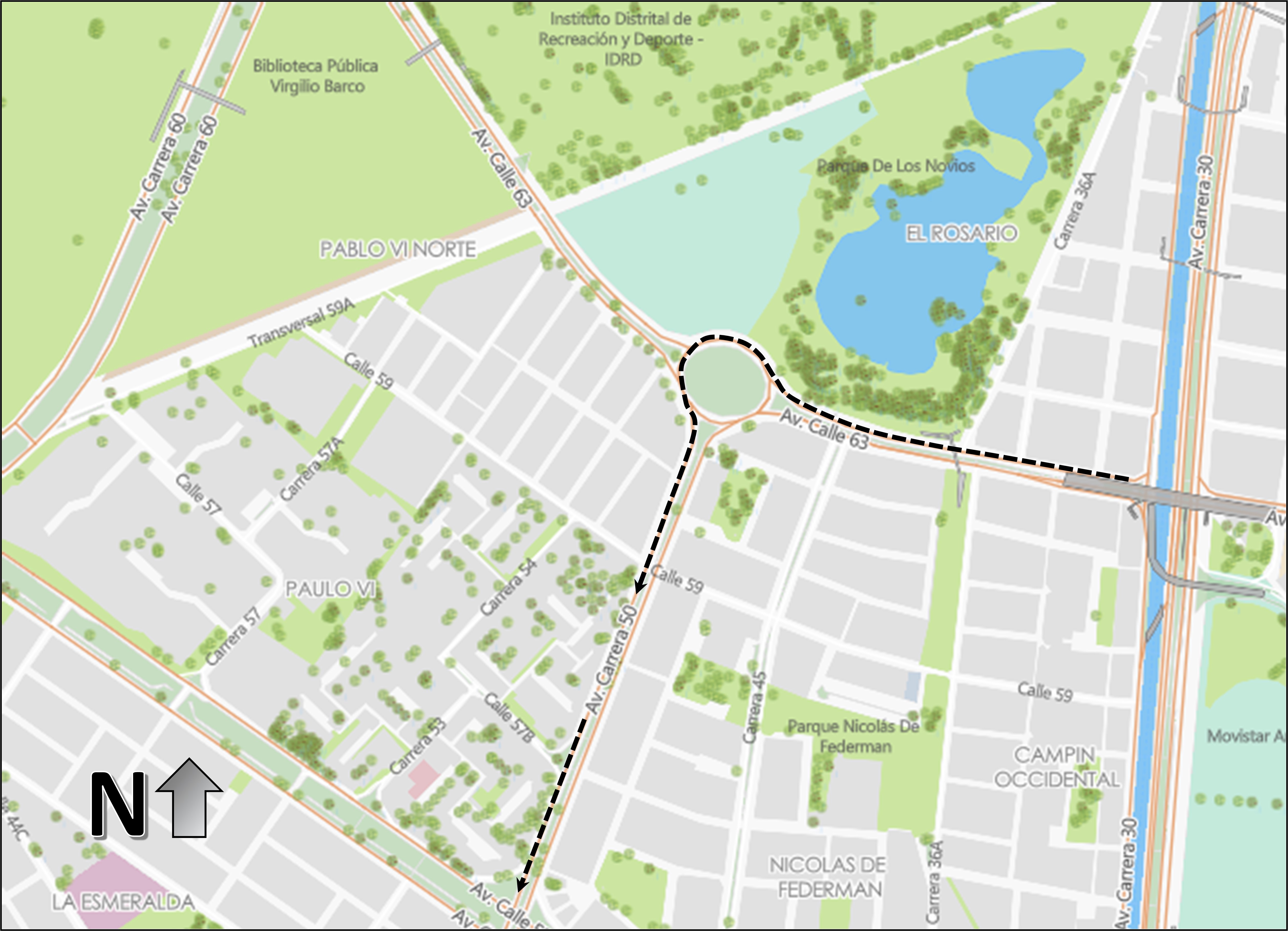 Cierres y desvíos en Bogotá carrera atlética Compensar 7 de julio 2024