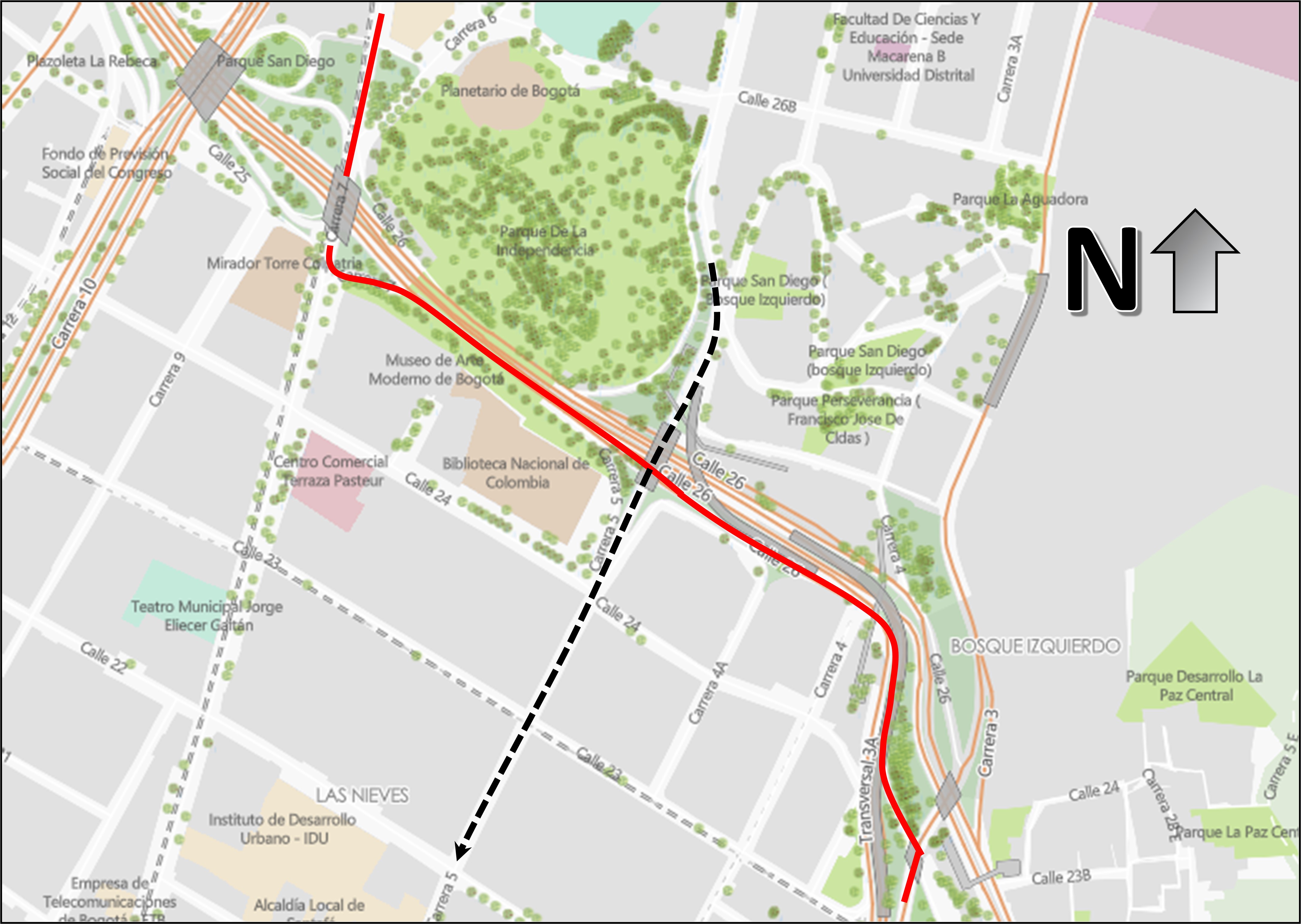 Cierres y desvíos en Bogotá por Runtrail Urbano 23 de junio 2024 