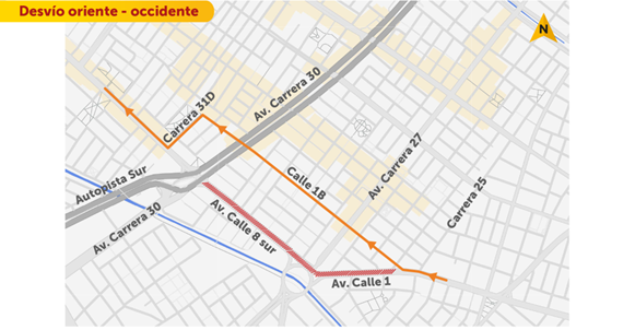 Cierres y desvíos en el sur de Bogotá por obras de Línea 1 del Metro 