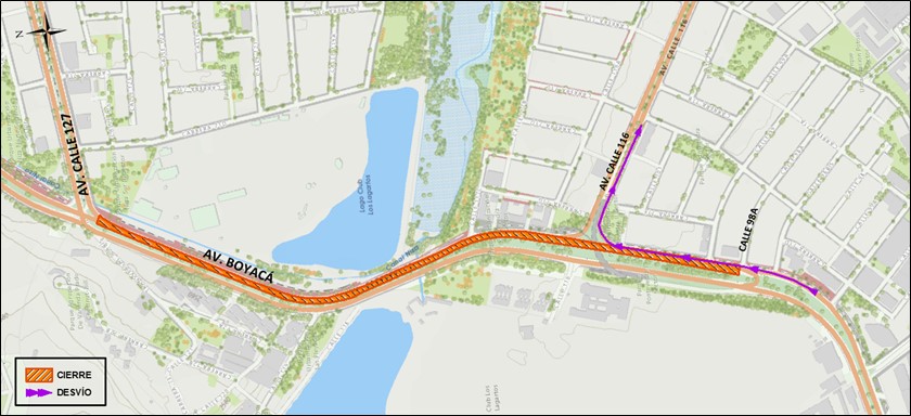 Movilidad: Cierre total de calzada de la avenida Boyacá con calle 127 