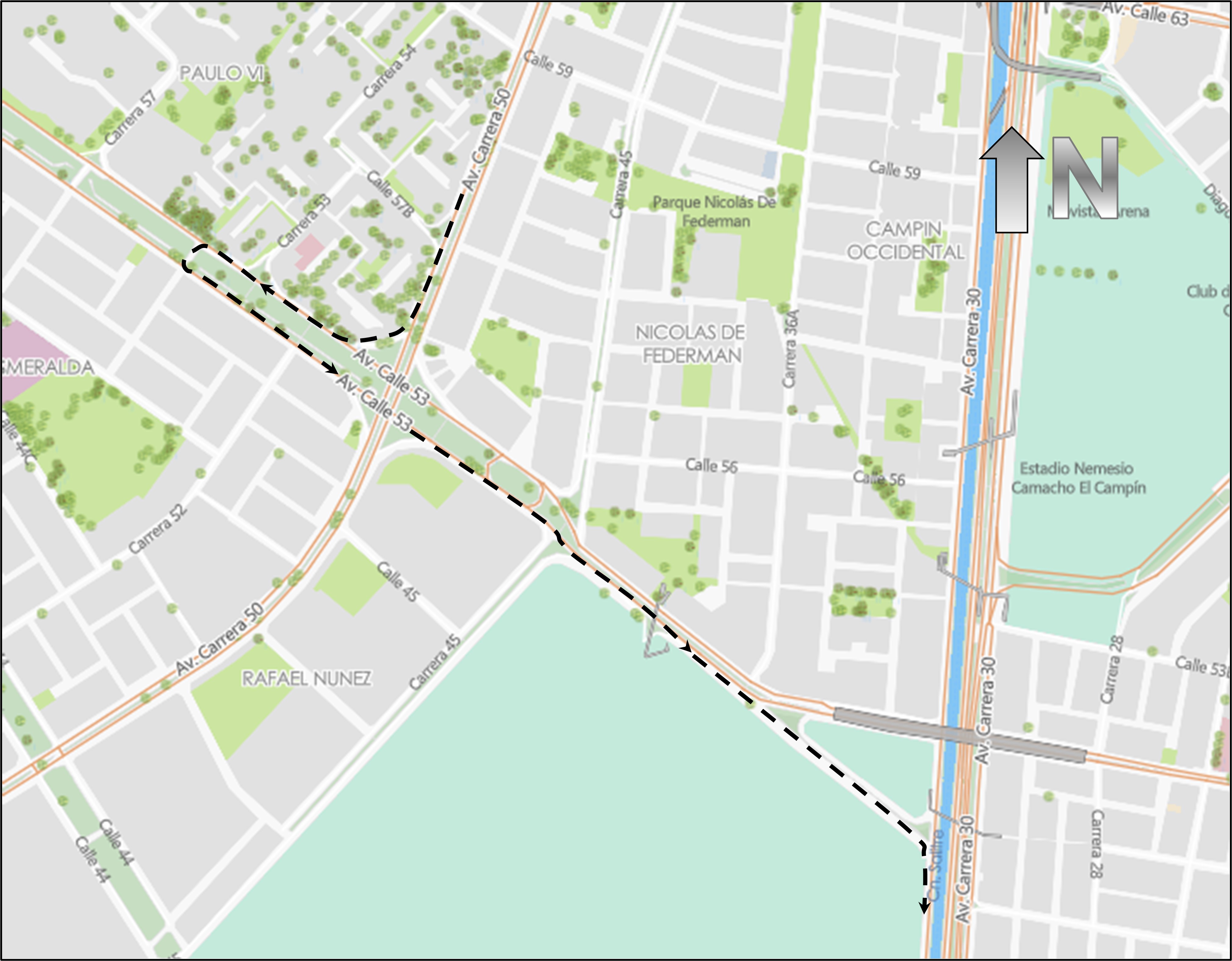 Cierres y desvíos por Duatlón CDBOG Bogotá 3 de noviembre de 2024