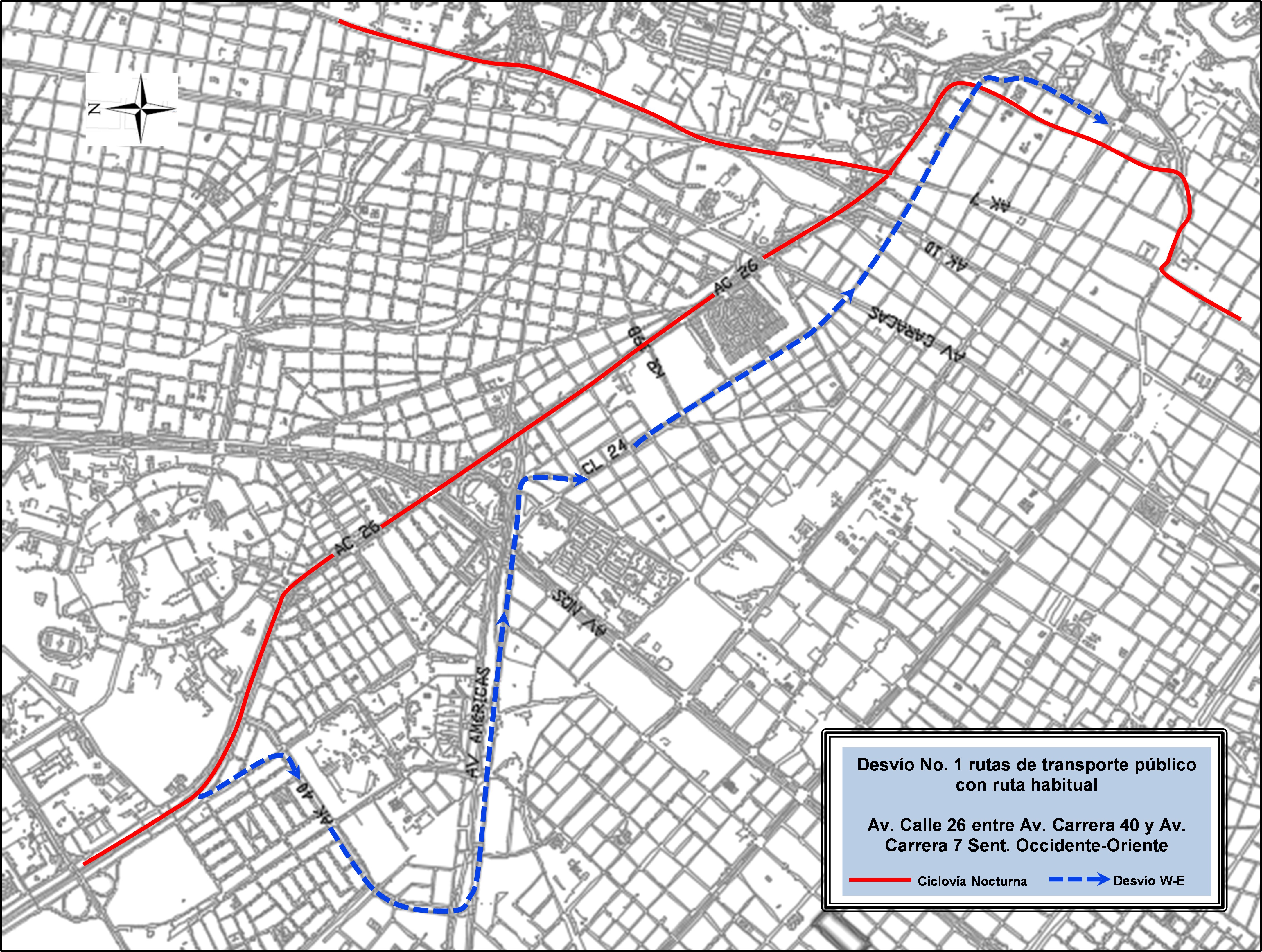 Cierres y desvíos por la Ciclovía Nocturna del 14 de diciembre 2023 