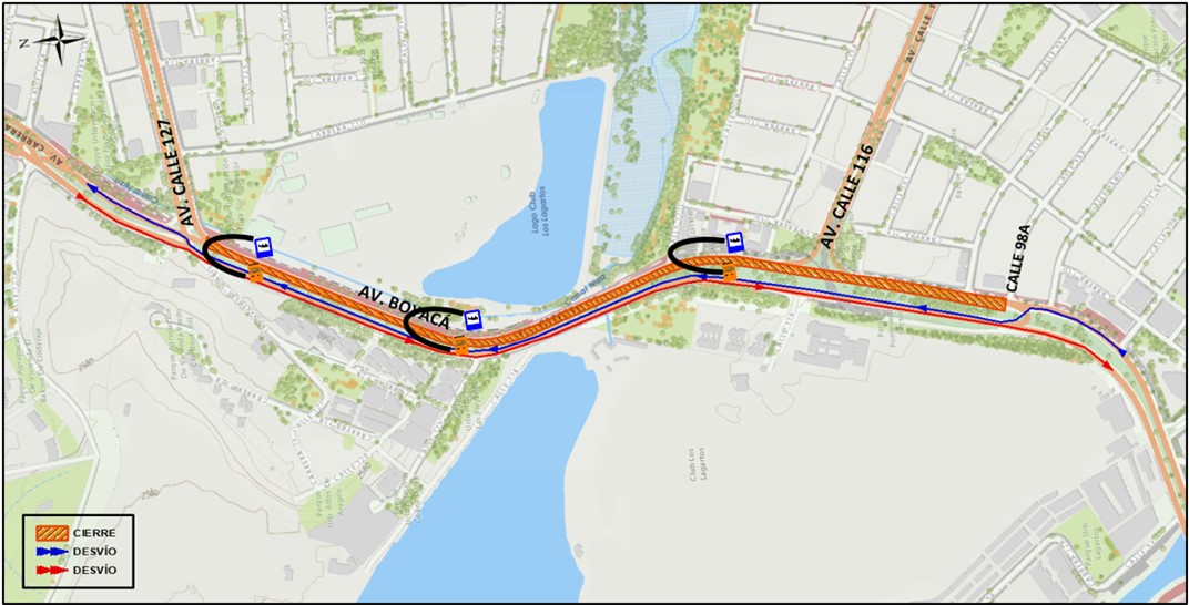 Movilidad: Cierre total de calzada de la avenida Boyacá con calle 127 