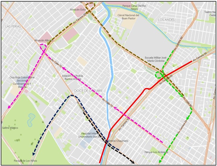 Cierres viales y desvíos por la Vchallenges 42K Maratón Bogotá 