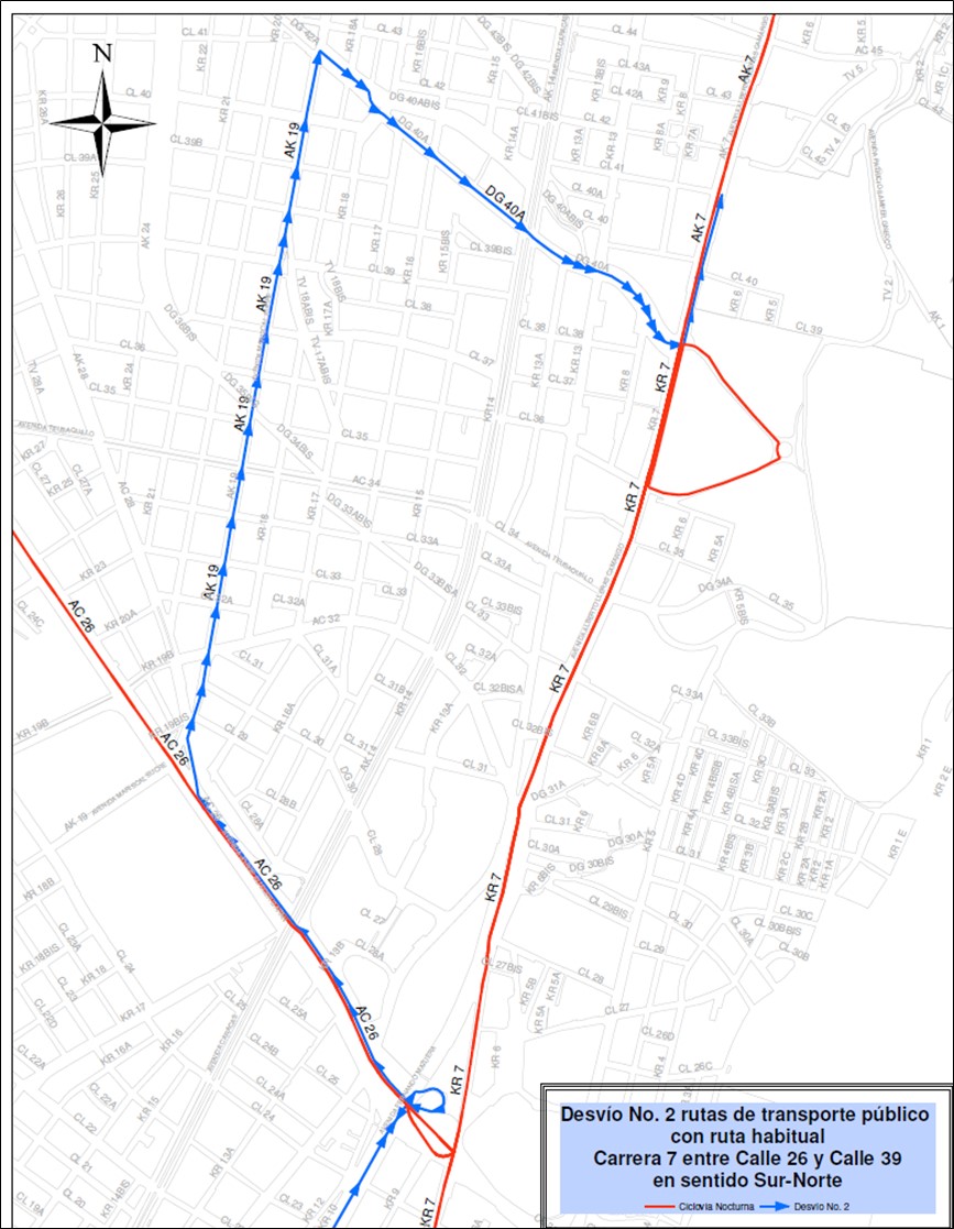 Cierres y desvíos por la Ciclovía Nocturna del 14 de diciembre 2023 