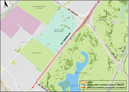 Hay cierre total del deprimido de la av. carrera 68 con av. calle 63