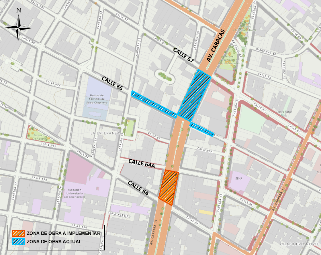 Mapa 1. Zona de obra