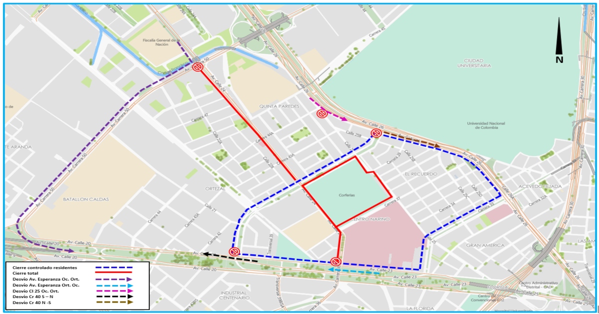 Cierres y desvíos en Bogotá por elecciones del 13 de marzo de 2022