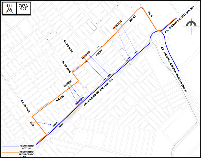 Cambios en rutas y paraderos del SITP por cierre en av. Ciudad de Cali