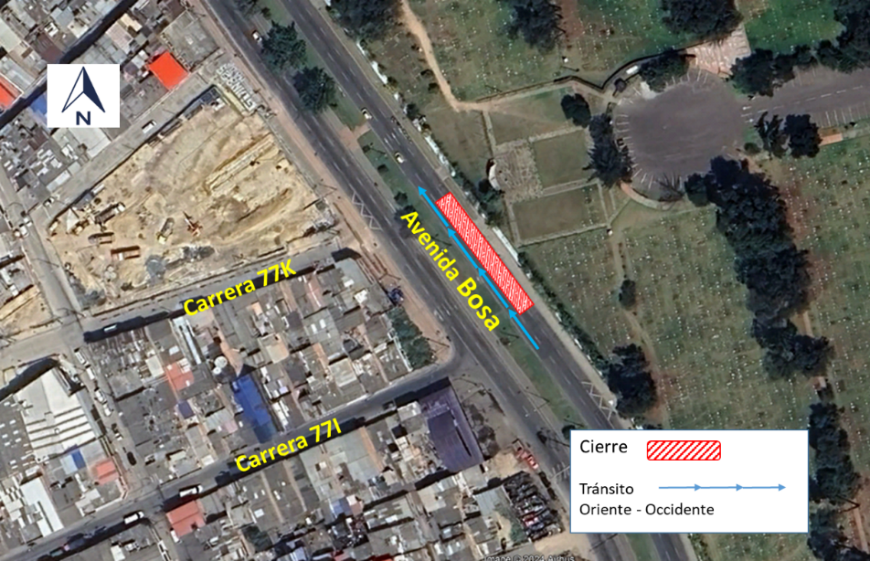 Mapa 2. Manejo vehicular en zona de obra