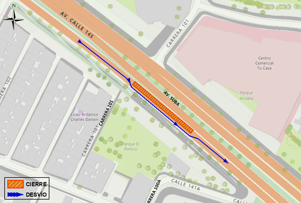 Mapa 2. Transito de vehículos particulares y transporte público