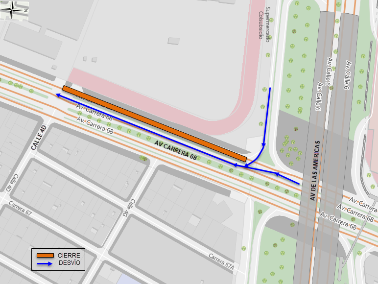 Tránsito peatonal y de ciclistas Los andenes y la infraestructura existente para los peatones no sufrirán ningún tipo de afectación; por este motivo, los peatones podrán circular normalmente por la infraestructura destinada para ellos.