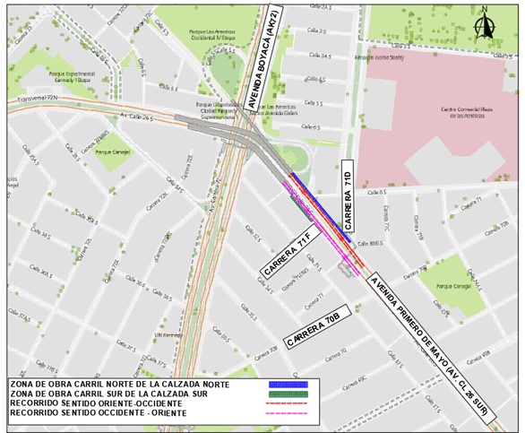 Movilidad Bogotá cierre en la av. Boyacá con av. Primero de Mayo 