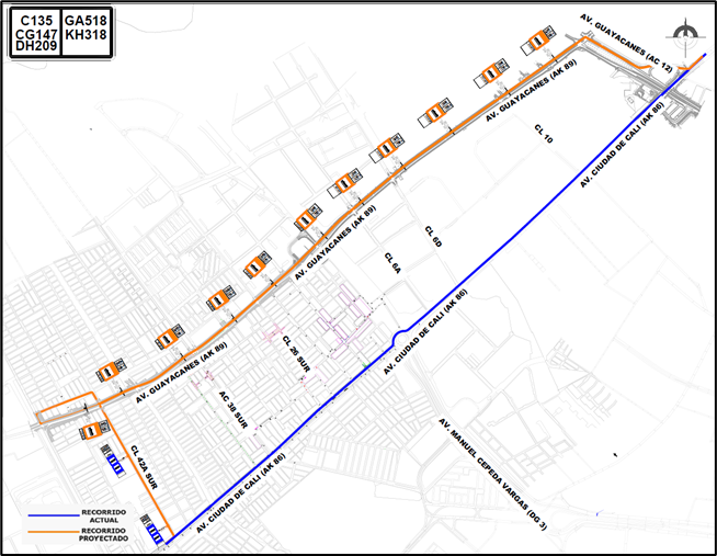 Cambios en rutas y paraderos del SITP por cierre en av. Ciudad de Cali