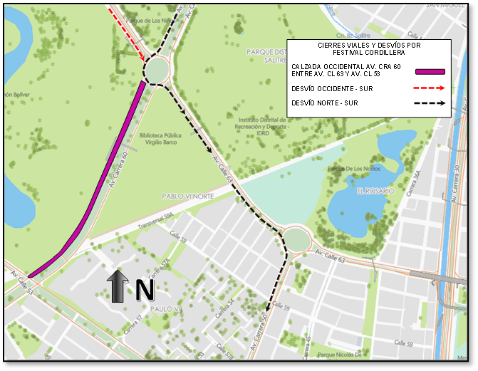 Cierres y desvíos por Festival Cordillera del 23 y 24 de septiembre