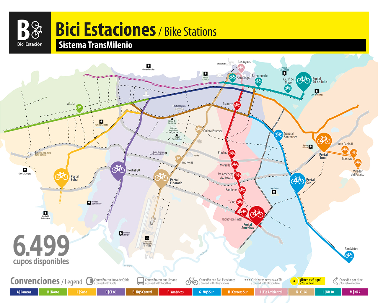 Cicloparqueaderos disponibles en TM para el Día sin carro y sin moto