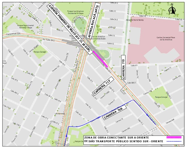 Movilidad Bogotá cierre en la av. Boyacá con av. Primero de Mayo 